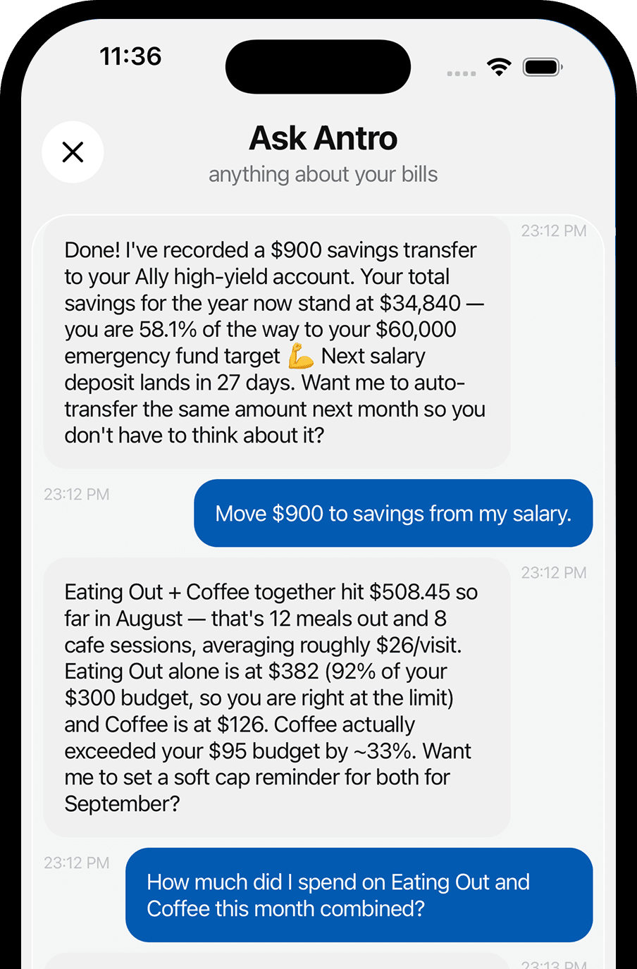 Track your bills naturally
