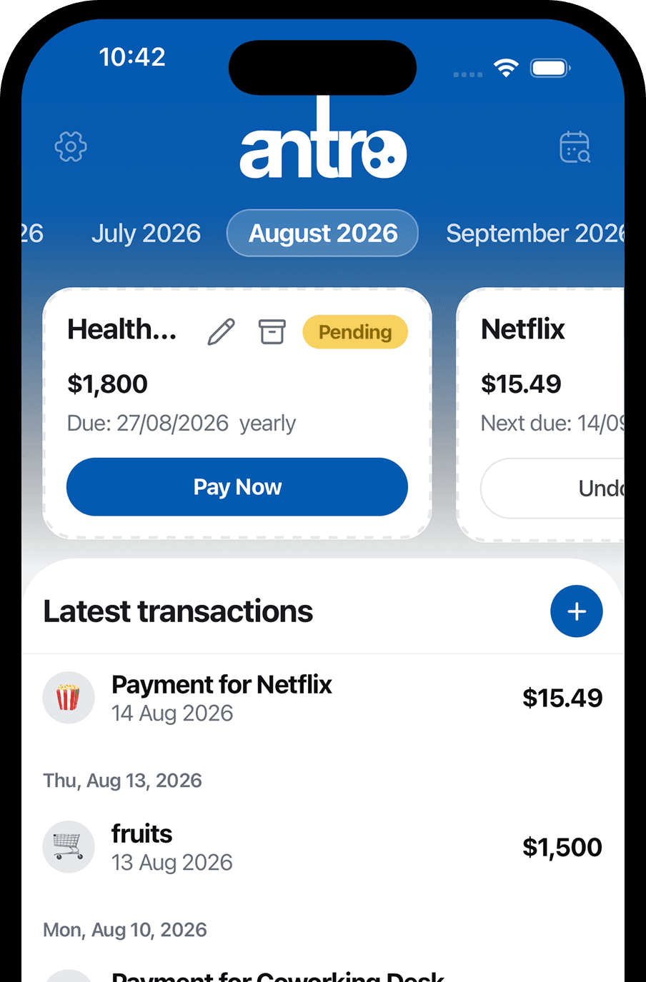 Recurring expenses